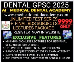 LECTURE + DENTAL GPSC TEST SERIES 